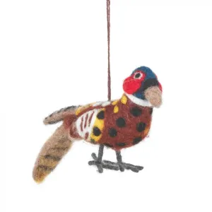 Natural Felt Decoration | Pheasant