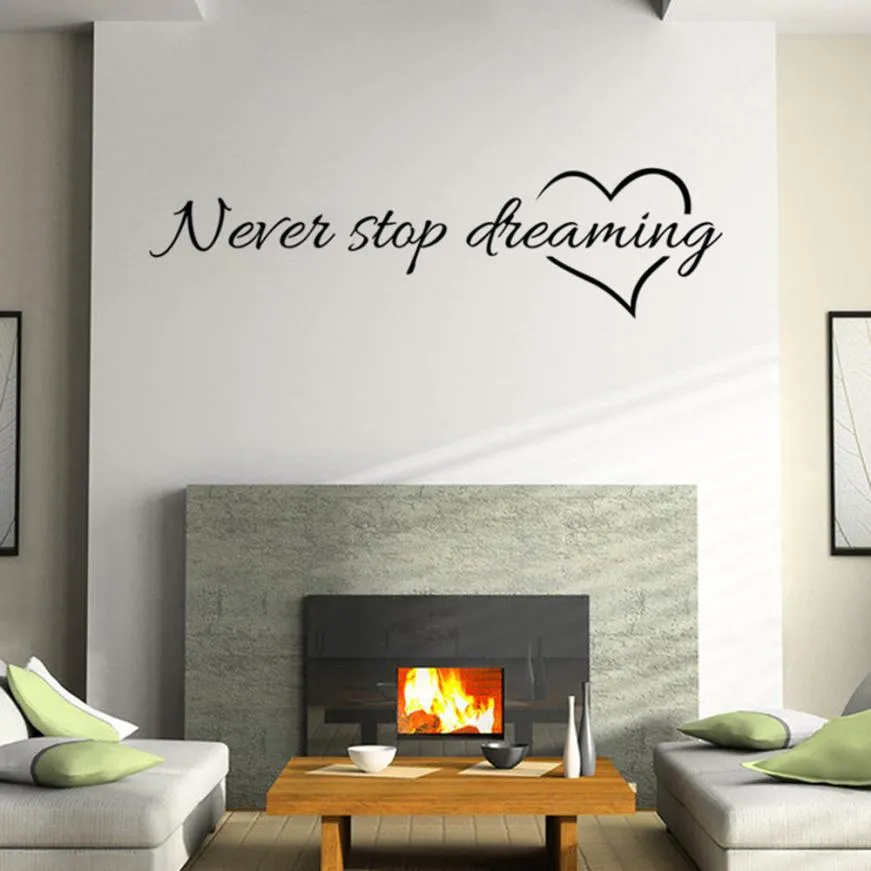 Never Stop Dreaming Removable Wall Art