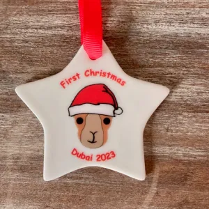 NEW - Dubai First Christmas Ceramic Tree Decoration