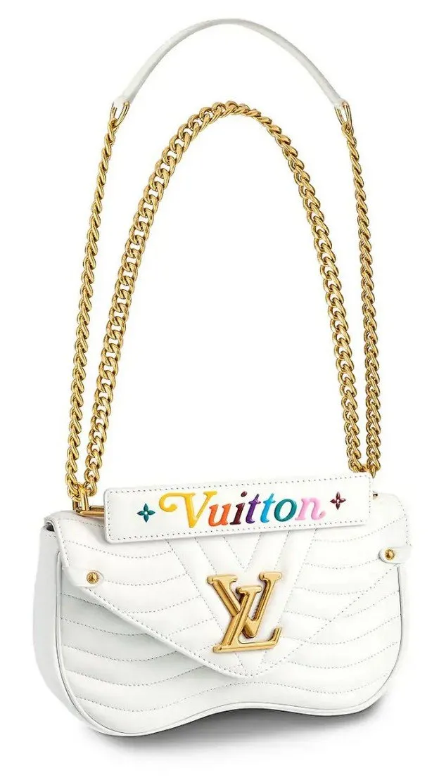 New Wave Chain Bag, MM - Pink or White