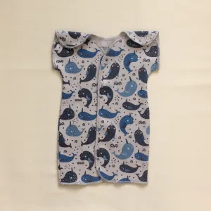 NICU Friendly Gown Narwhals