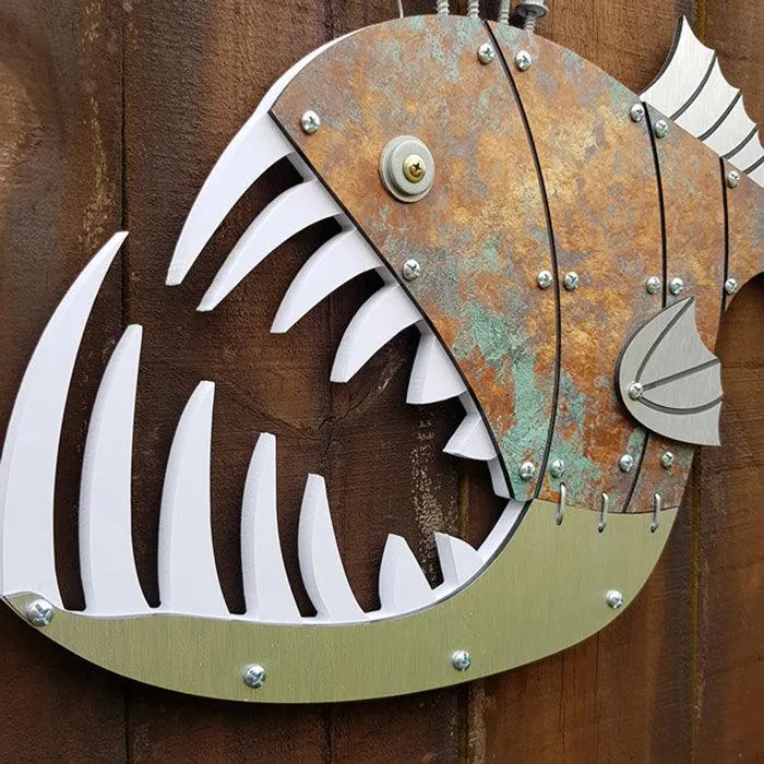 NZ Made Layered Angler Fish Wall Art