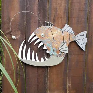 NZ Made Layered Angler Fish Wall Art