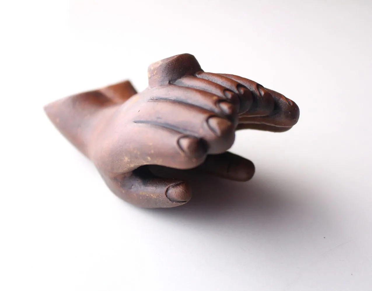 Offering Hands Clay Incense Burners