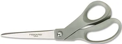 Offset Scissors 8 Inch  Length Stainless Steel Bent Gray