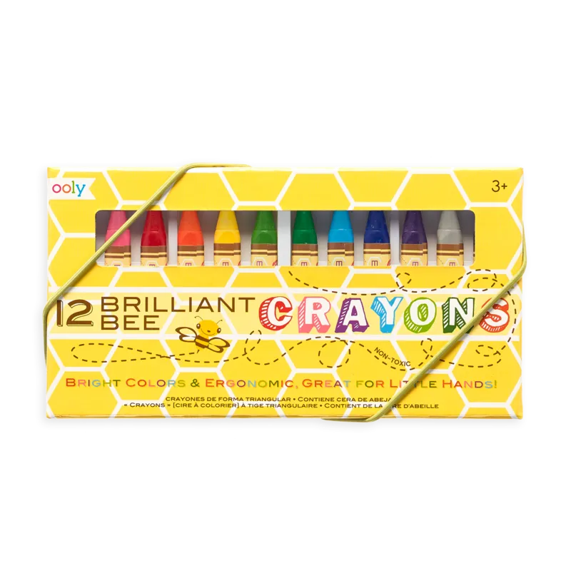 Ooly Brilliant Bee Crayons - Set of 12