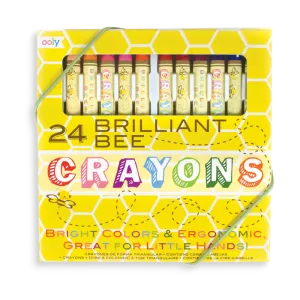 Ooly Brilliant Bee Crayons - Set of 24