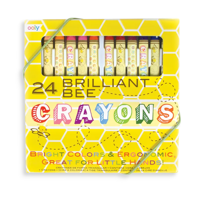 Ooly Brilliant Bee Crayons - Set of 24