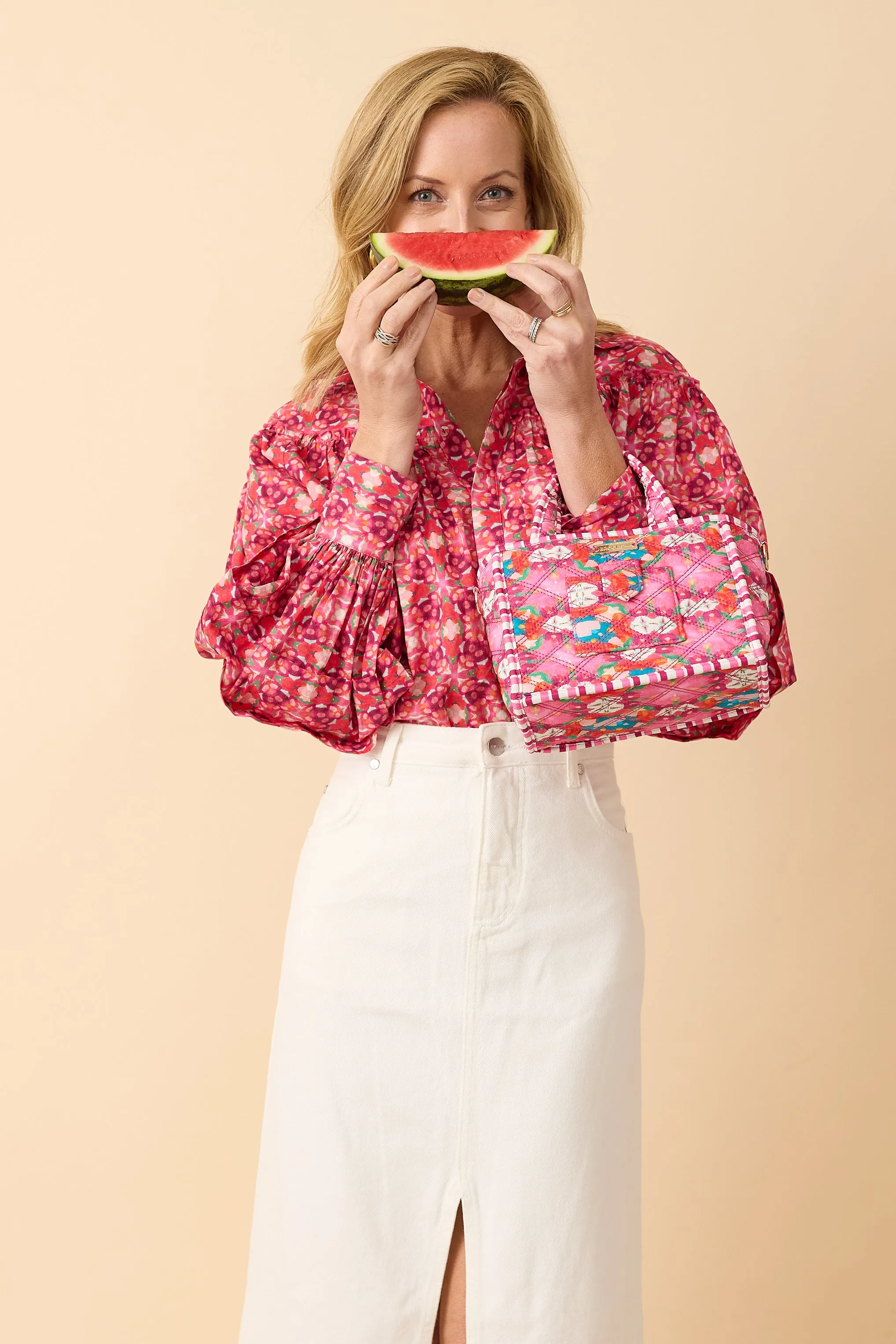 OTW Quilted Crossbody - Strawberry Fields