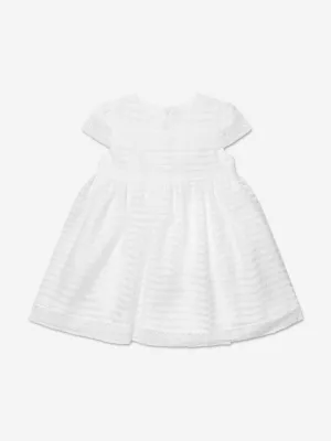 Patachou Girls Striped Dress in White