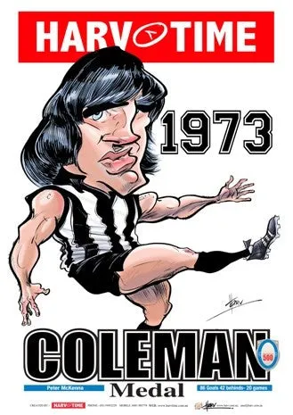 Peter McKenna, 1973 Coleman Medal, Harv Time Poster