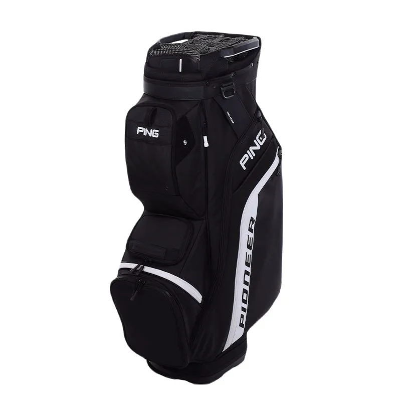 PING Pioneer Cart Bag (Black/White)