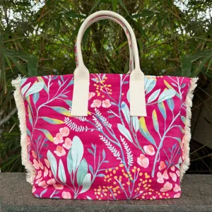 Pink Fuchsia Beach / Tote Bag