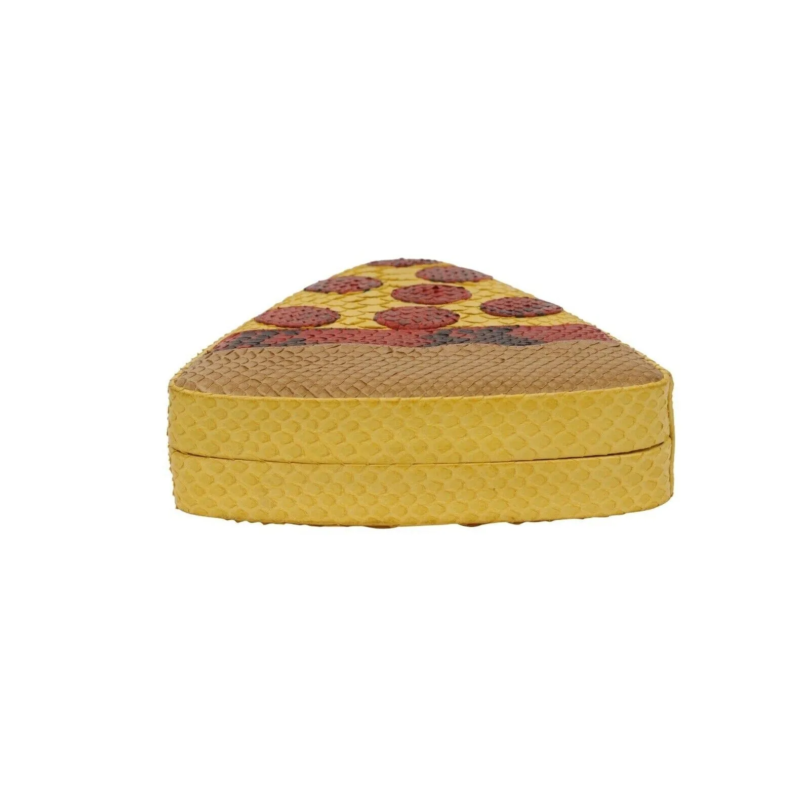 Pizza Slice Python Bag Yellow Red Crossbody Snake Bag