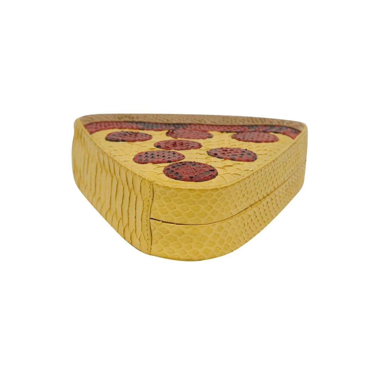 Pizza Slice Python Bag Yellow Red Crossbody Snake Bag