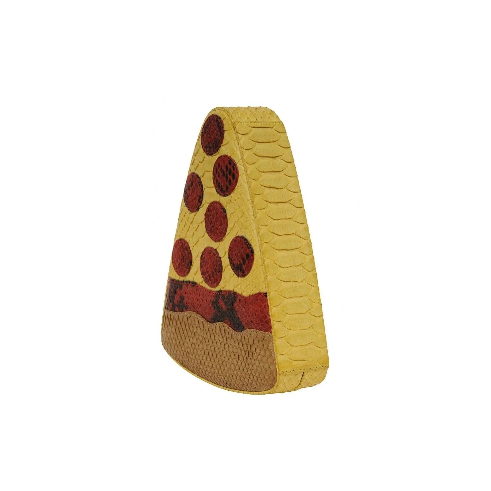 Pizza Slice Python Bag Yellow Red Crossbody Snake Bag