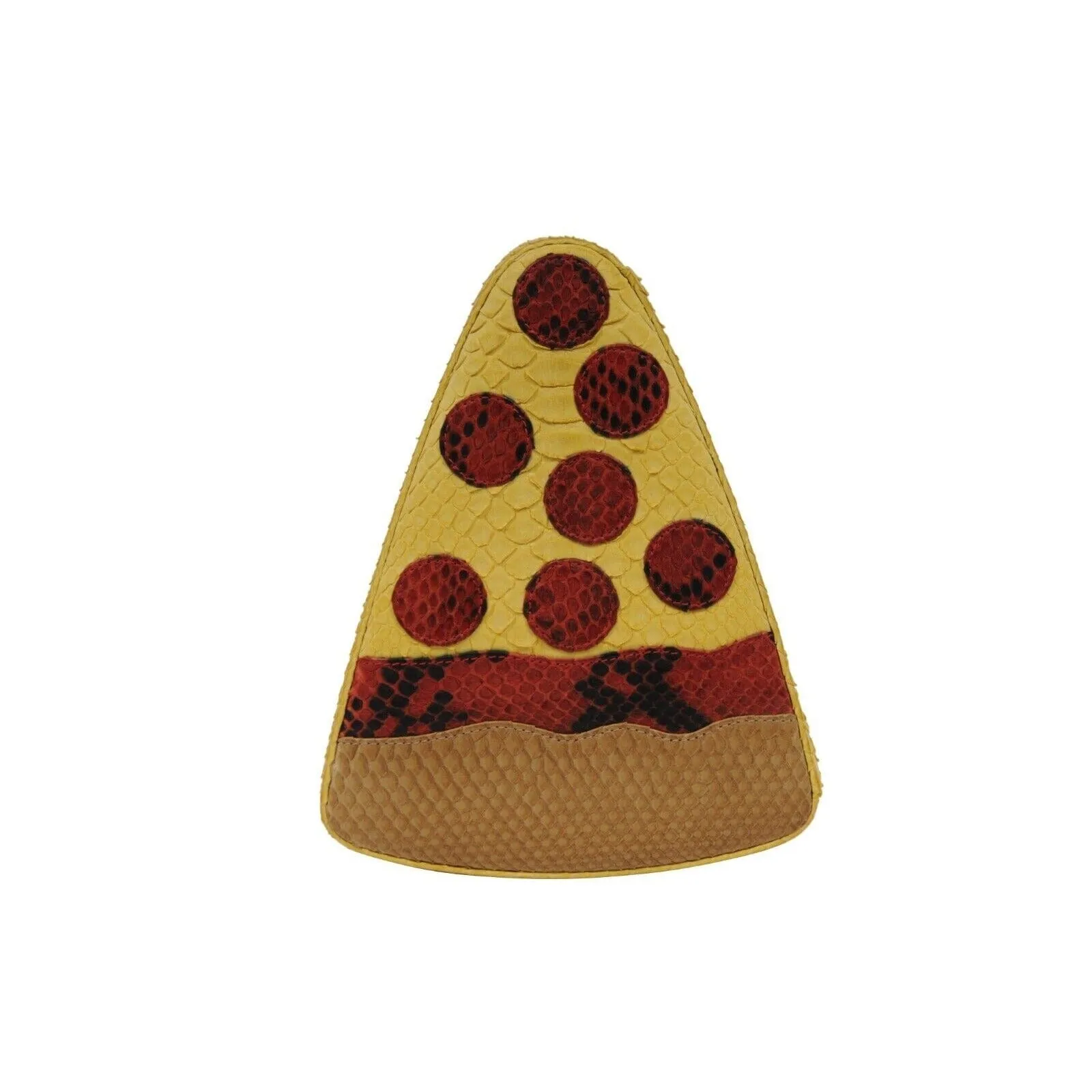 Pizza Slice Python Bag Yellow Red Crossbody Snake Bag