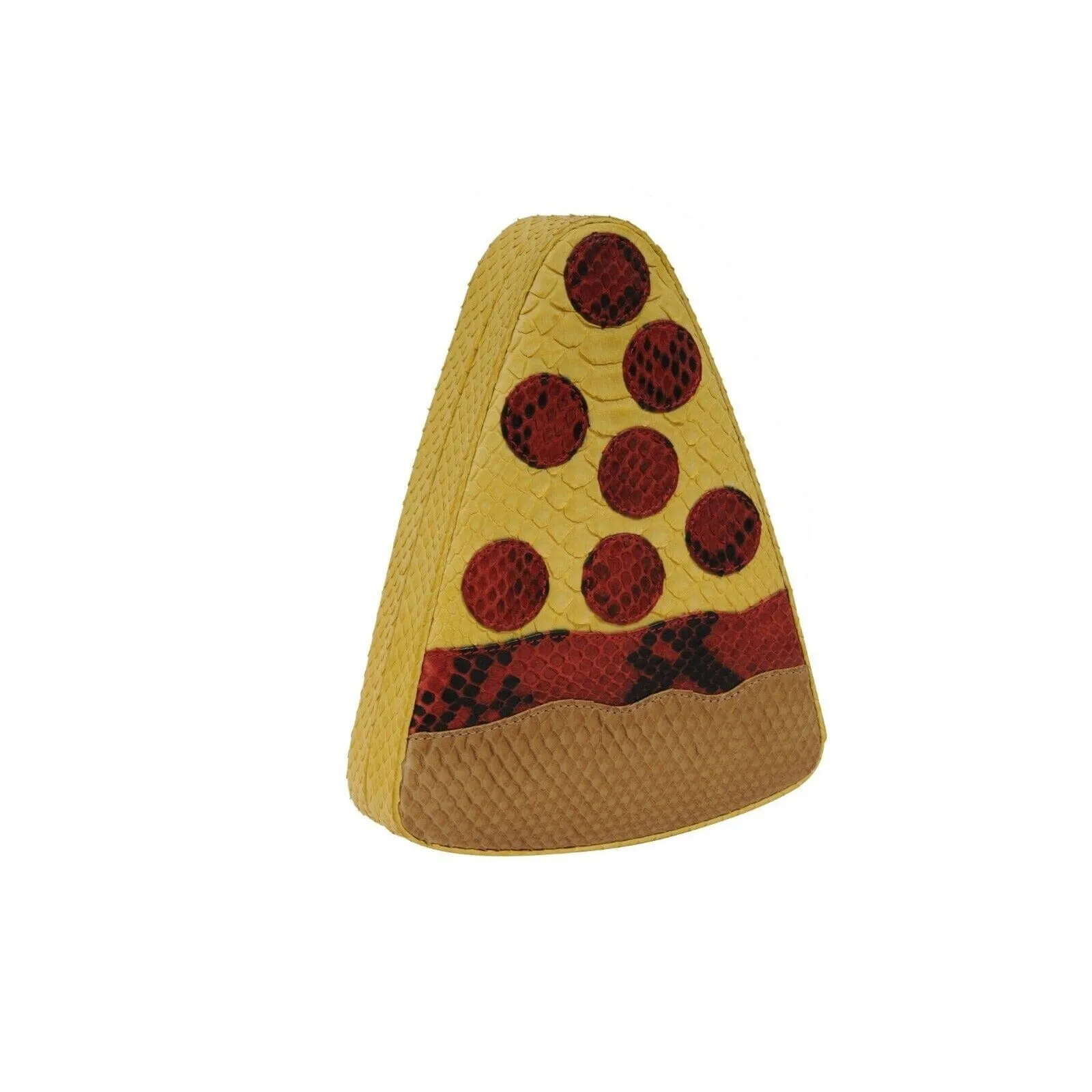 Pizza Slice Python Bag Yellow Red Crossbody Snake Bag