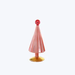 Pleated Tree in Pink   Red