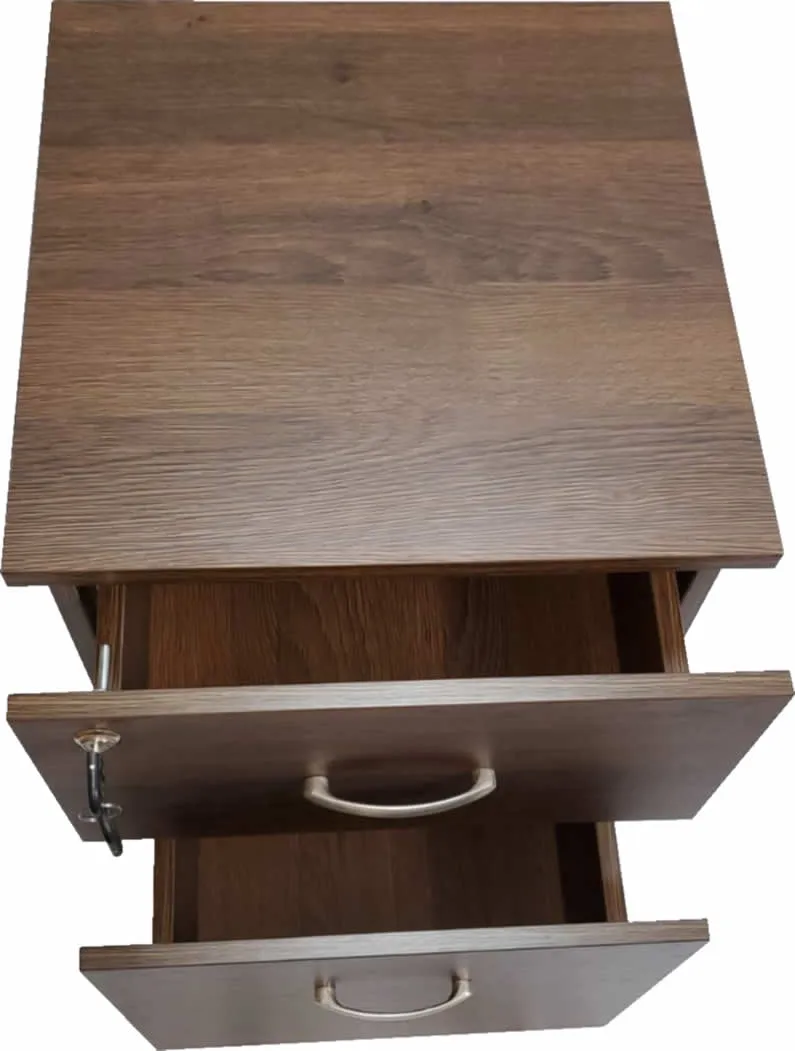 Quality Executive Office Right Hand Corner Desk in Walnut - BG856