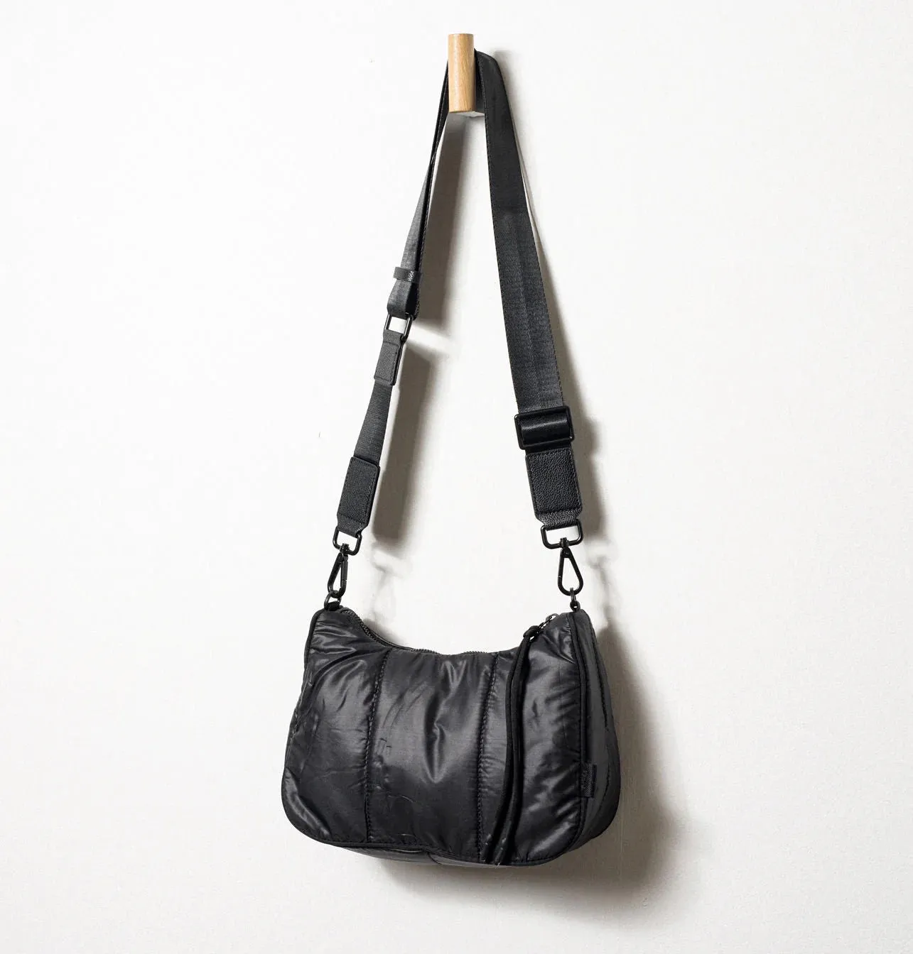 Quilt Crossbody Bag - Black