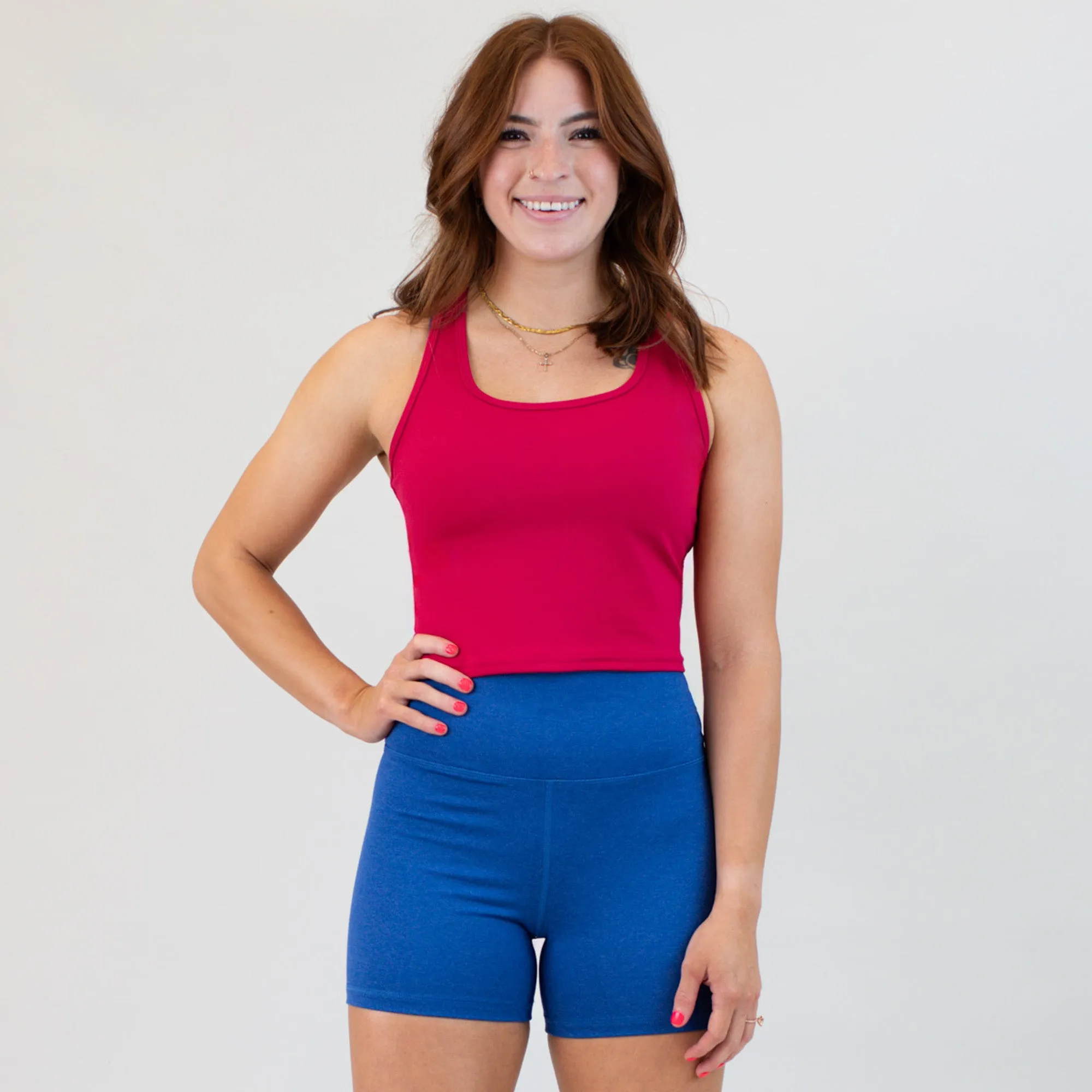 Racerback Crop Tank - Fitted