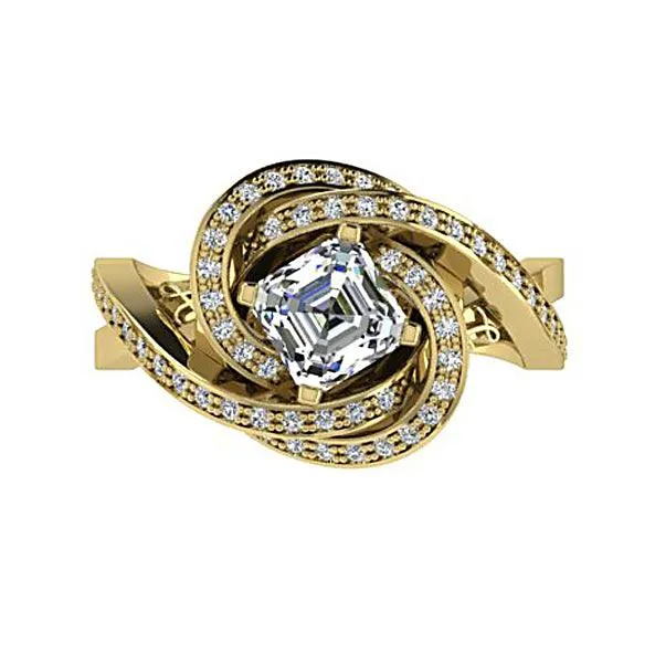 Radiant Diamond Ring White Gold