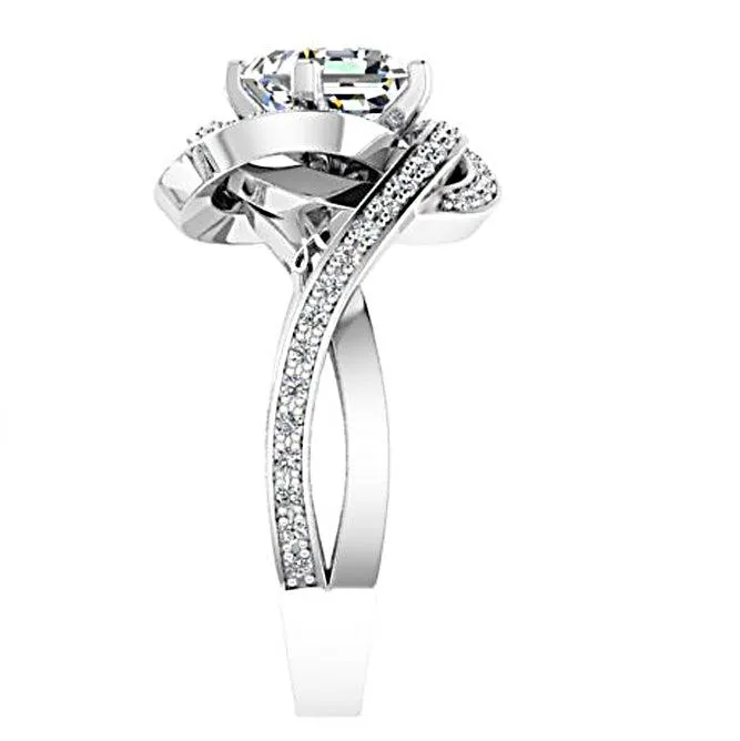 Radiant Diamond Ring White Gold