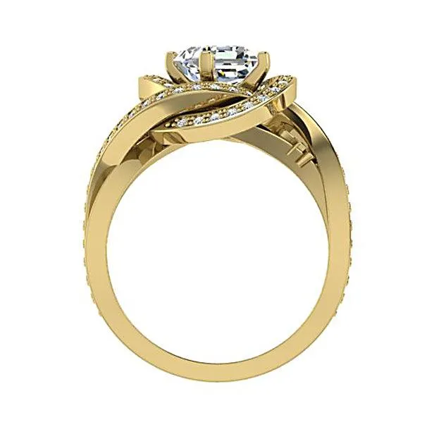 Radiant Diamond Ring White Gold