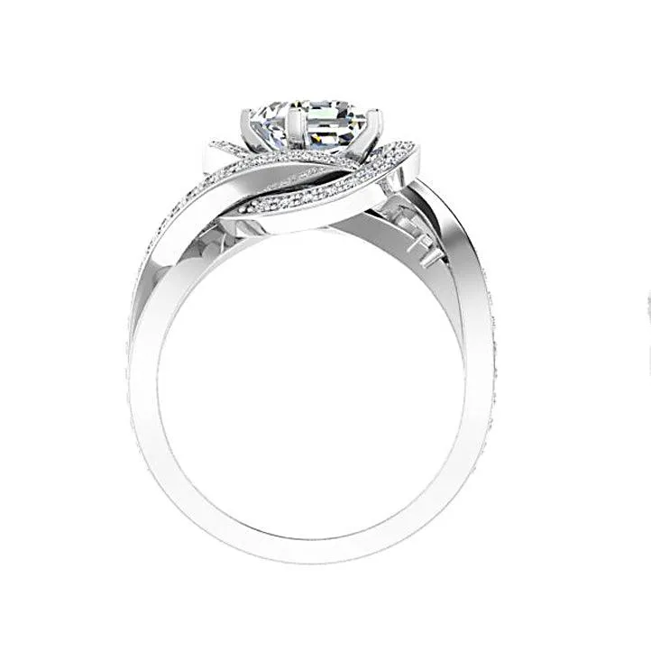 Radiant Diamond Ring White Gold