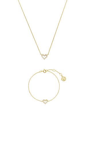 Radiant Heart Set Gold