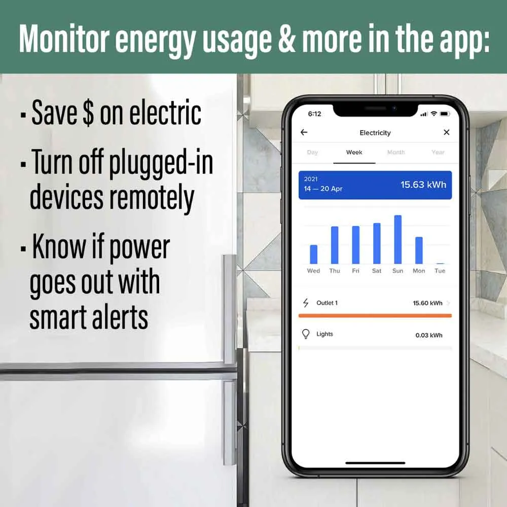 radiant Smart Plug-In Switch with Netatmo, Matte White