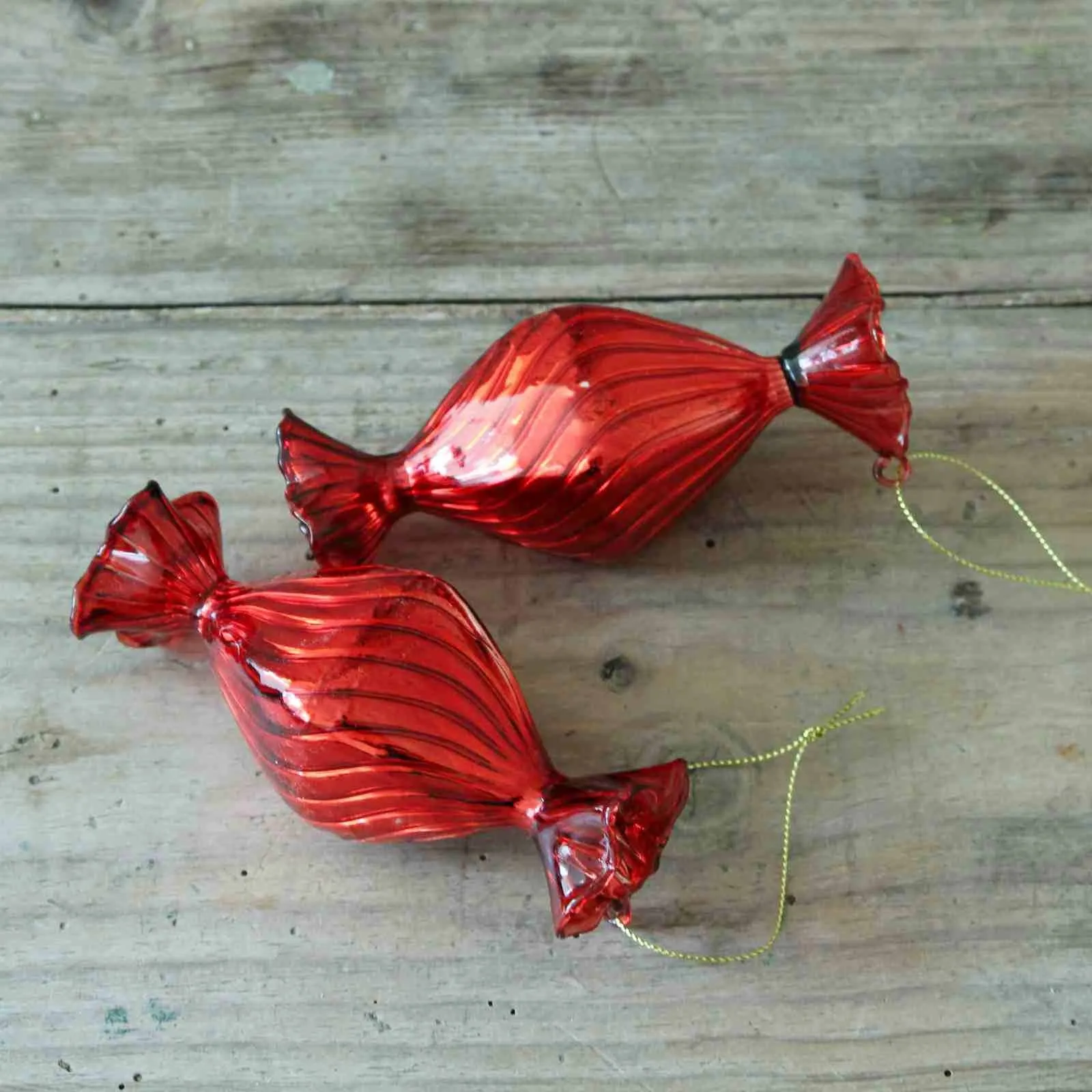 Red Glass Candy Decoration