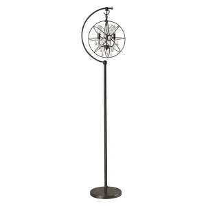 Restoration Globe Three-Light Floor Lamp