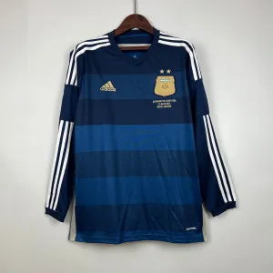 Retro Long Sleeve Argentina 2014 Away S-XXL