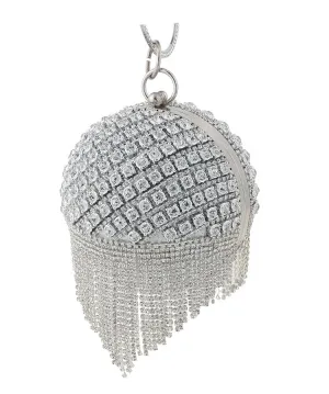 Rhinestone Tassel Evening Bag Ladies Banquet Handbag 1749