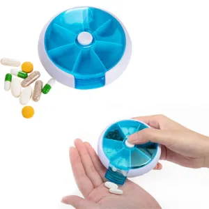 Rounded Plastic Pill Box