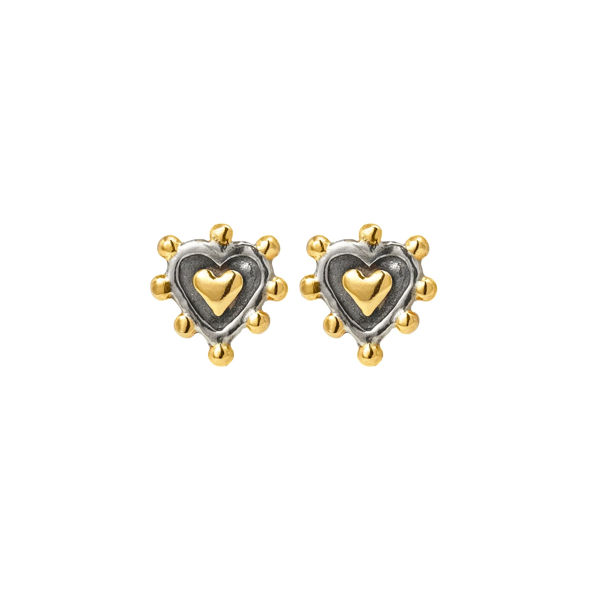 Sacred Heart Stud Earrings