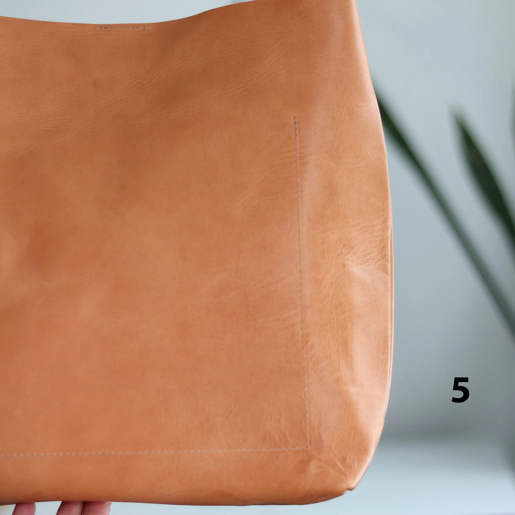 Seconds Sale - Leather Day Bag - Beige