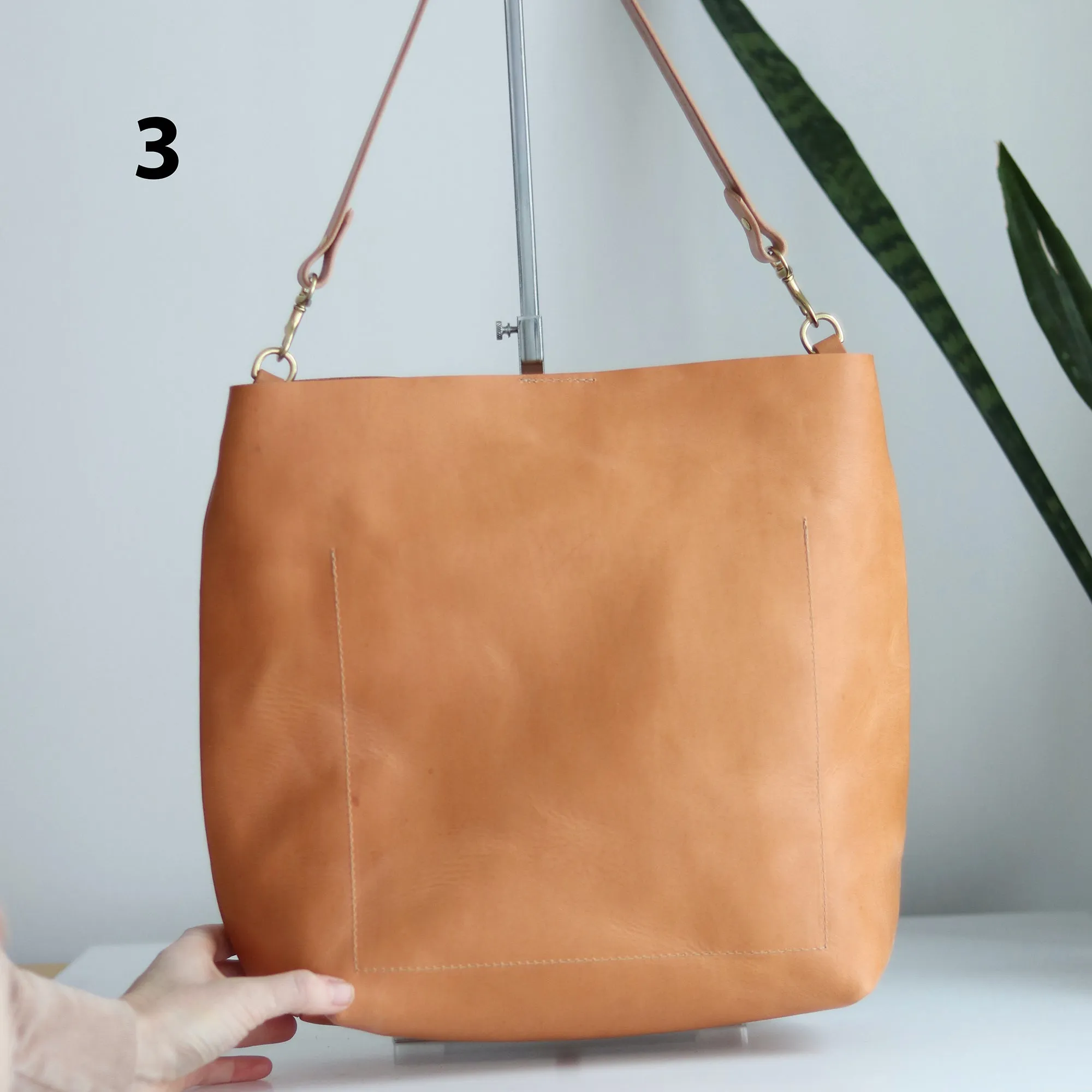 Seconds Sale - Leather Day Bag - Beige