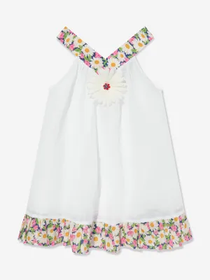 Selini Action Girls Daisy Beach Dress in White