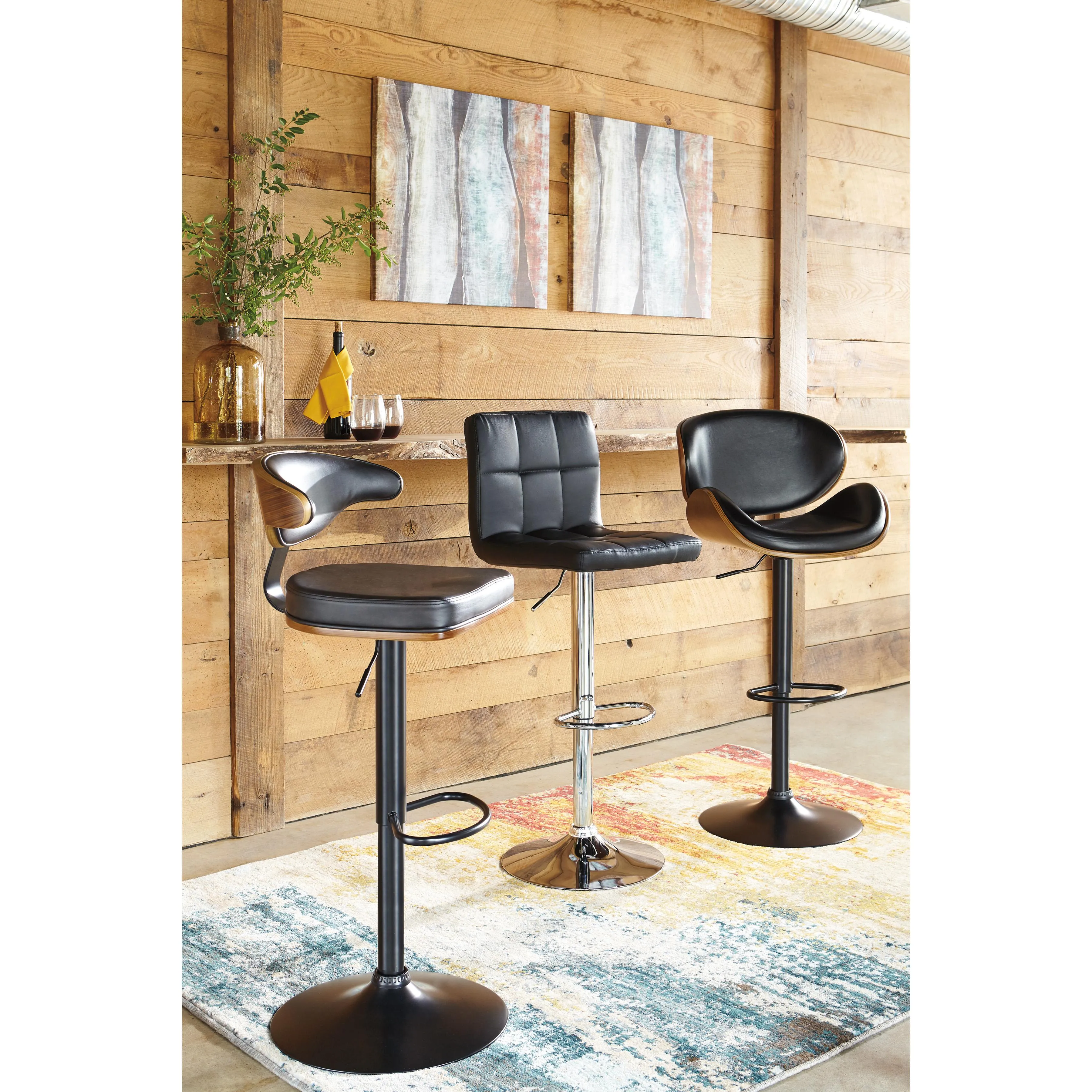 Signature Design by Ashley Bellatier Adjustable Height Stool D120-330