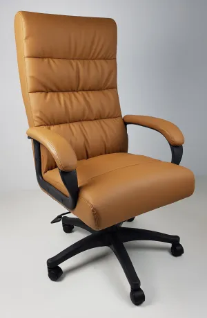 Soft Padded Executive Office Chair in Beige - CHA-K35