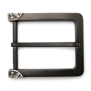 Square Edge Corner Detail Prong Buckle 40mm