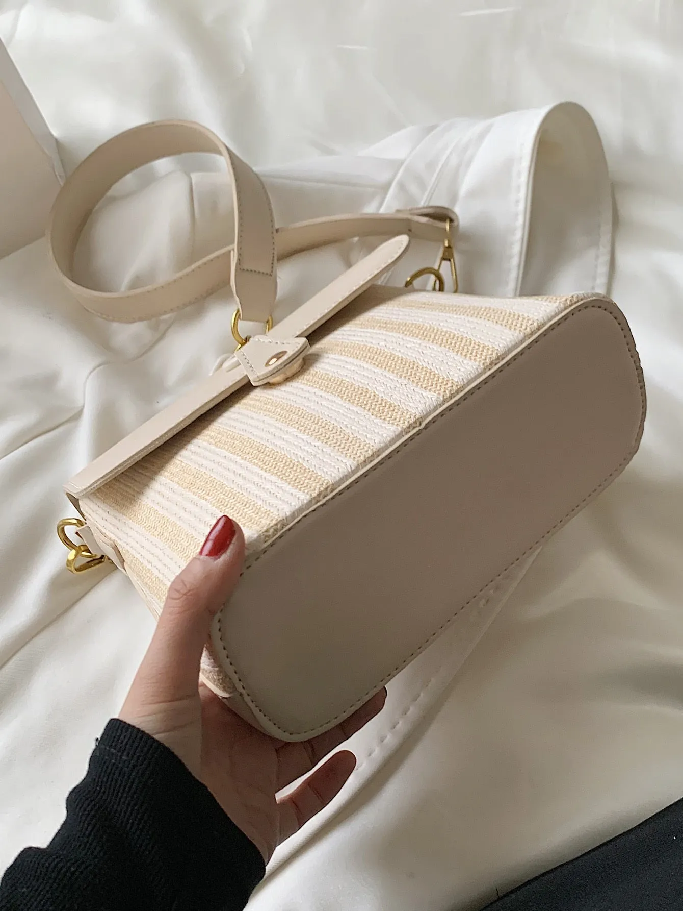 Striped Shoulder Bag