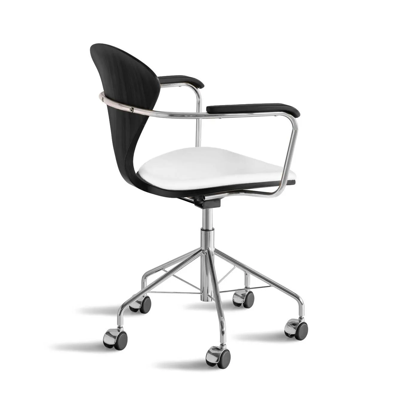 Task Office Chair with Arms - Upholstered Seat