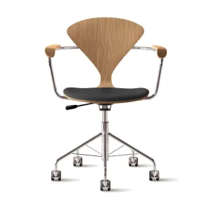 Task Office Chair with Arms - Upholstered Seat