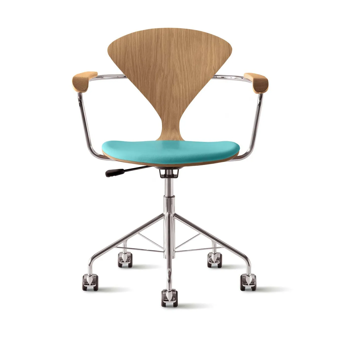 Task Office Chair with Arms - Upholstered Seat