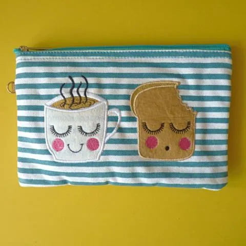 Tea & Toast Cosmetic Pouch *seconds