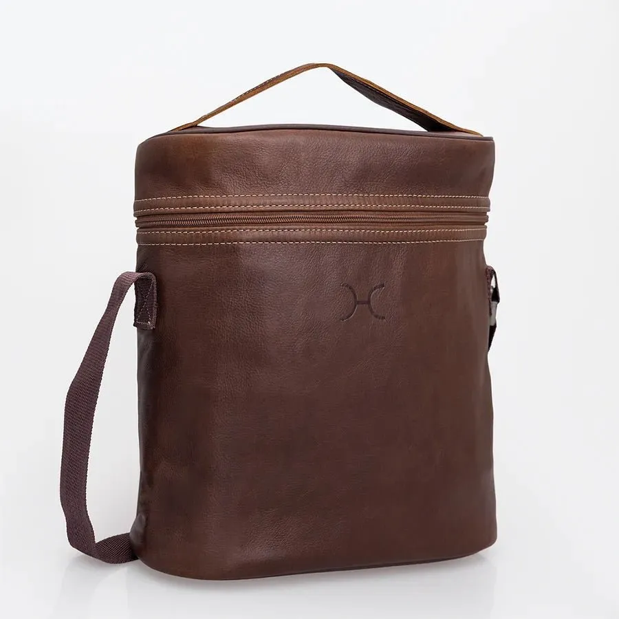 Thandana Leather Jumbo Wine Cooler Carry Bag